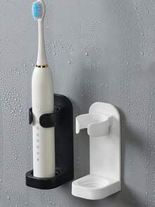 2件套壁挂式电动牙刷架套装，牙刷收纳架，牙刷支架，剃须刀架 - 彩色 - 查看 7