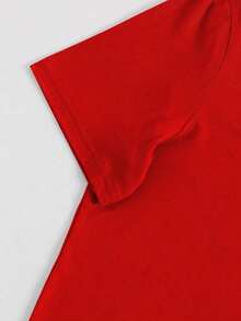 Manfinity Homme Men's Graphic Print T-Shirt - Red - View 5