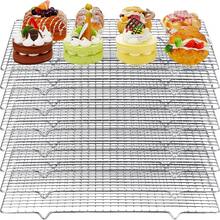 meekoo 8 estantes de refrigeración para hornear galletas de 16 x 10 pulgadas, rejilla antiadherente para hornear y enfriar para cocinar, asar, asar, asar, asar, secar, horno y lavaplatos - 1 - Ver 8