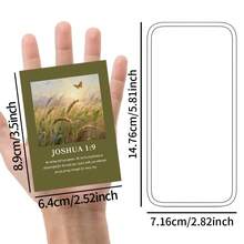 50 tấm thiệp ghi câu Kinh Thánh truyền cảm hứng kèm tranh phong cảnh sơn dầu, thiệp Kinh Thánh, thiệp cầu nguyện Cơ Đốc giáo dành cho bạn bè và gia đình, thiệp khẳng định và động viên hàng ngày, quà tặng truyền cảm hứng. - A - Xem 2