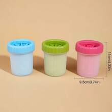 Cốc vệ sinh chân thú cưng, thích hợp cho việc vệ sinh thú cưng mùa xuân, không dùng điện và có thể tái sử dụng, dụng cụ làm sạch chân chó, thiết bị tắm và rửa chân tự động cho chó, đồ dùng vệ sinh thú cưng. - Nhiều màu - Xem 2