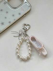 Móc khóa điện thoại hình giày ba lê thủ công, móc khóa mini bằng satin kiểu ba lê, móc khóa hình giày ba lê đính hạt màu hồng - Có thể tùy chỉnh và tháo rời, phụ kiện thời trang, quà tặng cá nhân hóa, có thể treo trên túi xách, đồ dùng du lịch, quà Giáng sinh, quà Halloween. - Nhiều màu - Xem 14