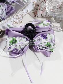 1pc Women's Fashionable Elegant Bowknot Hair Clip, Suitable For Daily Wear - Multicolor - View 5