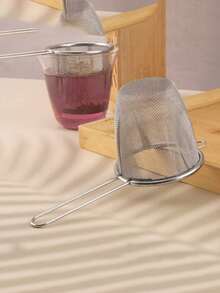 1/2pcs Stainless Steel Tea Infuser, Suitable For Loose Leaf Tea And Spices, Metal Structure, Fits Various Cup Sizes, Premium Kitchen Accessory And Christmas Gift - Silver - View 3