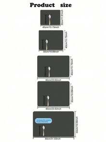 1 件装极简黑色爪印宠物喂食垫，适用于宠物喂食区、客厅和玄关，防水防滑 - 黑色 - 查看 4