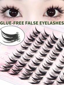 100pcs/Set C-Curl Lash Extensions, Dense And Fluffy, Suitable For Performance And Group Photo Shoot - C - View 1