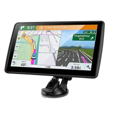 GPS Navigator For Car Truck RV 2026 Latest Maps 7-Inch Touch Screen With Voice Guidance Speed Limit Red Light Camera Alerts Blue