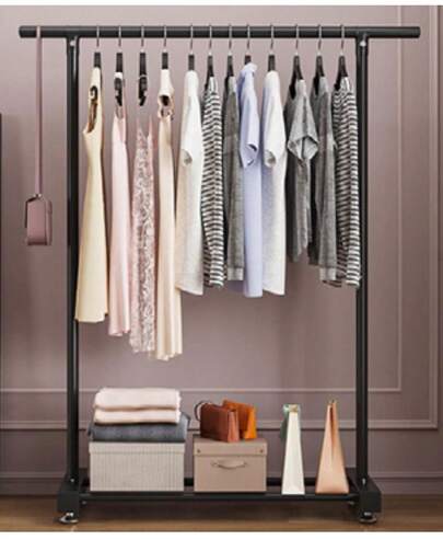 Arara Closet Cabideiro De Metal Organizador Roupa Grande
