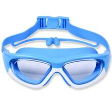 高清儿童泳镜，男女通用，防雾大镜框泳镜，舒适硅胶材质 - 彩色 - 查看 21