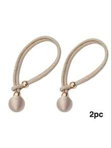 2pcs Adjustable Premium French Style Ball Curtain Tie Backs, Convenient Drapery Tiebacks Decorative Curtain Holders - Multicolor - View 7