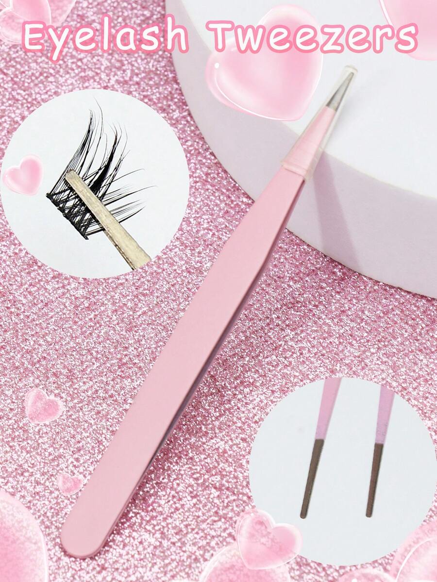 粉色睫毛镊子，直头设计，精巧耐用，轻松满足各种需求。加厚钢材，硬度高，弹性好，经久耐用。配有保护帽，避免伤手。握感舒适。 - 粉色 - 查看 1