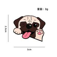 1pc Creative Cute Dog Brooch, Corgi, Border Collie, Pug, Shih Tzu Shaped Fashion Accessory, Personalized Zinc Alloy Badge - Multicolor - View 8