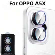 1pc Lens Protector, Compatible With OPPO A5/A5X/A5 Pro Metal Ring Tempered Glass Lens Protector, High Definition Independent Lens Protector, Scratch-Resistant And Wear-Resistant, Ultra-Thin Tempered Glass Lens Cover, 9H Tempered Glass Metal Camera Screen Protector, Easy Installation With Positioning Tool, Fashionable Phone Accessory, Compatible With Protective Case - Multicolor - View 22