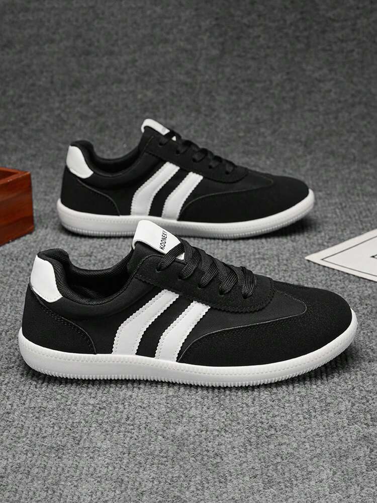 2026春秋男士休闲运动鞋，圆头防水运动鞋，商务百搭跑步鞋 - 黑色 - 查看 6