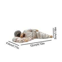 Exquisite Recumbent Jesus In Manger Figurine, Classic Religious Gift For Church, Home Decor, Housewarming, Desk Decoration - 1PC - View 3