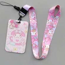 SANRIO Giá đựng thẻ xe buýt cứng hình hoạt hình Anime, in chuyển nhiệt, thẻ sinh viên/thẻ đeo cổ/thẻ ID. - Nhiều màu - Xem 10