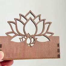 1 pezzo Portaposate in legno a forma di girasole con un design rustico affascinante, organizzatore perfetto per scatola di fazzoletti per il bancone della cucina, decorazione per il tavolo da pranzo, soluzione di archiviazione domestica per tovaglioli, carta e menu, elegante dispenser di tovaglioli per la casa - Multicolore - Visualizzare 8