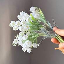 18 Stems Artificial Lily Of The Valley Bouquet - Fake Green Stems For Tabletop Center Decor And Party Decoration - Multicolor - View 9