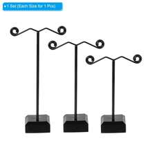 1pc Jewelry Organizer - Multi-Function Necklace Hook, Vertical Display Stand, Durable Metal Design, Essential For Fashion Enthusiasts, Jewelry Tower, Recommended Easter Gift - Black - View 4