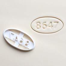 Khuôn làm bánh quy bằng nhựa chế giễu chủ đề, khuôn cắt bánh quy có chữ "8647", "FDT", khuôn cắt bánh quy và đường có thể tái sử dụng, và dụng cụ làm bánh tự chế dễ sử dụng. - Xem 6