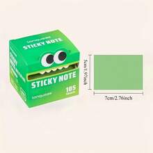 Hộp 105 tờ giấy ghi chú dán trong suốt, có hiệu ứng ánh ngọc trai, tiện dụng cho gia đình, văn phòng và làm quà tặng nhỏ. - Nhiều màu - Xem 5