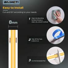 Dây đèn LED COB 2M/5M nguồn USB có công tắc cảm ứng điều chỉnh độ dài, có thể cắt theo ý muốn, thích hợp cho phòng khách, phòng ngủ, tủ quần áo, phông nền TV, nhà bếp. - Dải đèn COB - Xem 5