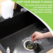 [Lưới lọc bồn rửa tái sử dụng] 100 chiếc lưới lọc bồn rửa dùng một lần và tái sử dụng, chất liệu vải dễ vệ sinh, bảo vệ đường thoát nước nhà bếp, đồ dùng nhà bếp bền bỉ. - Nhiều kiểu dáng - Xem 9