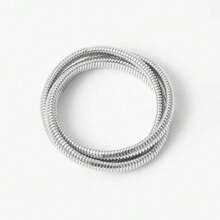Stackable Spiral Snake Chain Bracelet, 44323813 - Camel - View 5