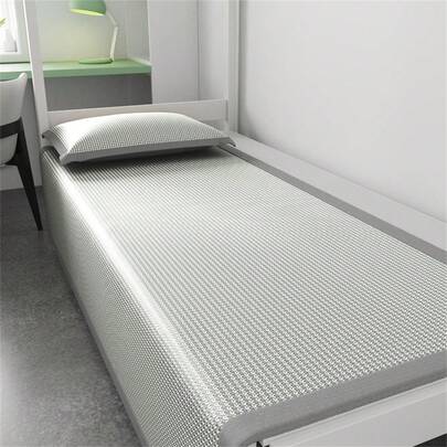 3件套提花雪纺千鸟格无纺布凉垫（1个凉垫+2个枕套）