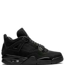 Nike Air Jordan 4 Retro Sneakers - Authentic Iconic Basketball Shoes | Viral 2026 Men's High-End Retro Streetwear | Premium Leather & Mesh Performance Trainers | Classic Air Cushioning & Support Wings | Legendary Designer Athletic Footwear - Black Cat (2020) - 查看 12