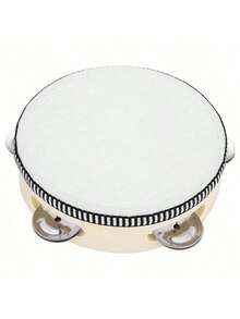 6-Inch Wooden Hand Drum Musical Instrument, Rhythm Music Enlightenment Educational Toy, Suitable For Party, Karaoke, Church, Celebration, Percussion - Multicolor - View 4