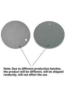 4/1pc Honeycomb Silicone Placemat/Trivet/Non-Slip Mat, Washable, Heat Resistant - Multicolor - View 8