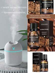 250ml Portable Mini USB Air Humidifier & Essential Oil Diffuser With Color Night Light, Aroma Diffuser For Travel, Office, Car, Desk, Bedroom / 1 Diffuser + 1 Bottle Of Essential Oil (Oils Will Be Shipped Randomly In New Or Used Packaging.) - Multicolor - View 25