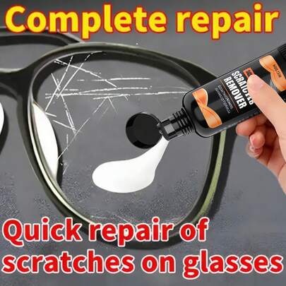 Nuokaiqi Multi-Purpose Glass Scratch Repair Kit - Eyeglass Lens Repair Paste, Restores Clarity And Smooth Surface - Suitable For Car Windows, Side Mirrors, Watch Glass, Eyeglasses And Glasses