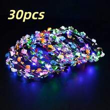 30 Pcs LED Luminous Headpieces, Luminous Headbands, Luminous Party Supplies, Valentine's Day, Independence Day, Weddings, Birthdays, Concerts, And Other Occasions - A - View 9