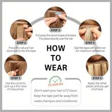 Tóc nối thẳng tự nhiên dành cho nữ, dạng băng dính P4-27, 20 miếng. - SP4/27 - Xem 10