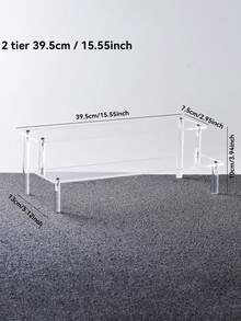 Akrylställ i flera nivåer, förvarings- och displayhylla för hemmet, smyckes- och kosmetikaställ, transparent displayställ för flera lager, tårtställ, parfymställ - Multifärgad - Visa 23