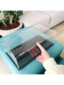 1pc High Transparency Acrylic Display Box, Acrylic Material, Suitable For Anime, Action Figures, Building Blocks, Blind Boxes, Car Models, Streetscapes, Dust Covers, Storage Boxes. One-Piece Acrylic Dust-Proof Cover For Action Figures And Model Collections. High Clarity Storage Box, Acrylic Box, Glue-Free Assembled Display Box, Action Figure And Collectible Dust Cover. - 1PC - View 3