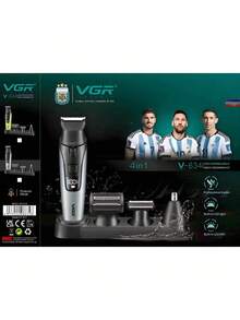 VGR 4 In 1 Hair Clipper Kit V-634 - Green - View 2