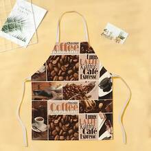 1 chiếc tạp dề họa tiết hạt cà phê, tạp dề in hình thời trang ngộ nghĩnh, tạp dề nhà bếp, tạp dề nấu nướng, tạp dề gia đình sáng tạo. - Nhiều màu - Xem 4