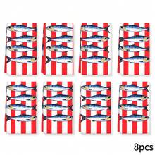 2pcs Striped Towels, Lobster & Sardine Printed Dish Cloths, Super Absorbent Microfiber Decorative Towels, Suitable For Holiday Decoration, Cooking, Baking, Housewarming Gifts And Cleaning Supplies, Applicable To Kitchen, Bathroom, Toilet - Multicolor - View 21
