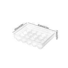 Contenedor de almacenamiento de huevos apilable de 20 rejillas con tapa, bandeja vertical para huevos de refrigerador, caja organizadora de conservación de alimentos de cocina - Ver 6