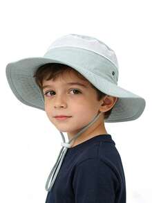 男士夏季遮阳帽，防紫外线，透气镂空遮阳帽，渔夫帽 - 彩色 - 查看 3