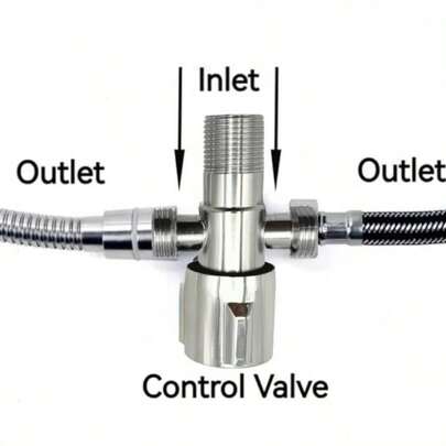 Van góc thép không gỉ chịu lực cao, sử dụng kép, phụ kiện đường ống, lõi van bằng đồng thau thép không gỉ 304, chất lượng cao và chống rò rỉ, van góc điều khiển đơn đa chức năng với đầu nối 3 chiều cho đường ống, thiết kế bền bỉ và chống ăn mòn, bề mặt được đánh bóng, kết cấu bền chắc, dễ lắp đặt, thích hợp cho vòi sen, bồn rửa chén, bình nước nóng, nhà vệ sinh, chậu rửa mặt.