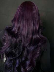 Dark Purple Loose Wave Lace Front Wigs Human Hair No Shedding And  13x4 HD Transparent Violet Purple Glueless Wigs Human Hair Pre Plucked With Baby Hair 250 Density Body Wave Brazilian Virgin Lace Frontal Human Hair Wigs For Women - 深紫色 - 查看 4