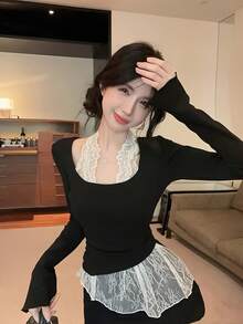 Women Tops - Black - View 2