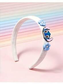 Disney 1件/套柔软布艺发箍，迪士尼风格，史迪奇蓝白+天使粉白双色，可爱卡通人物，高冠设计让脸看起来更小巧，适合洗漱、化妆、派对、送朋友等场合。 - 查看 4