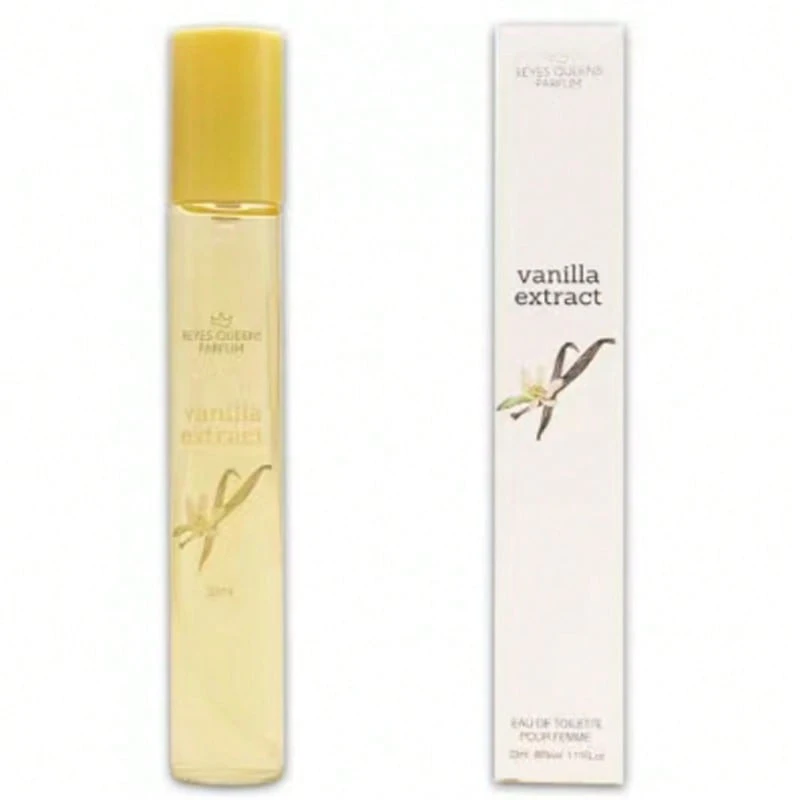 Mini perfume frutal ideal para niños y niñas REYES QUEENS, Vanilla Extract 33 ml Familia Olfativa: Gourmand, Tamaño: 33 ml, Formato: 1 Unidad, Concentración: Agua de colonia, Género: Unisex - Floral - Ver 1