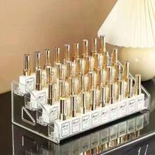 5/4/3 Tier Detachable Multi-Functional Storage Rack, Suitable For Storing Perfume, Cosmetics, Glasses, Nail Polish, Etc. Acrylic Material, Large Capacity Design, Suitable For Use In Vacation, Beach, Bathroom, Bedroom And Other Scenarios. - Multicolor - View 4