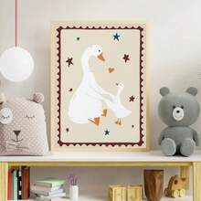 Tranh trang trí mẹ ngỗng và ngỗng con theo phong cách Bohemian, tranh treo tường phòng trẻ em hiện đại, trang trí Ngày của Mẹ, áp phích Ngày của Mẹ, tranh trang trí động vật nông trại, tranh nghệ thuật phòng trẻ em phong cách mộc mạc, trang trí phong cách Bohemian, tranh nghệ thuật phòng trẻ em dễ thương và vui nhộn, trang trí tường hiện đại sống động, tranh trang trí động vật hoạt hình. - Nhiều màu - Xem 6